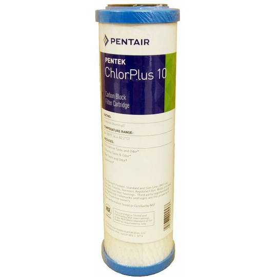 Pentek chlorplus 10' 1 Micron Carbon Block Filter