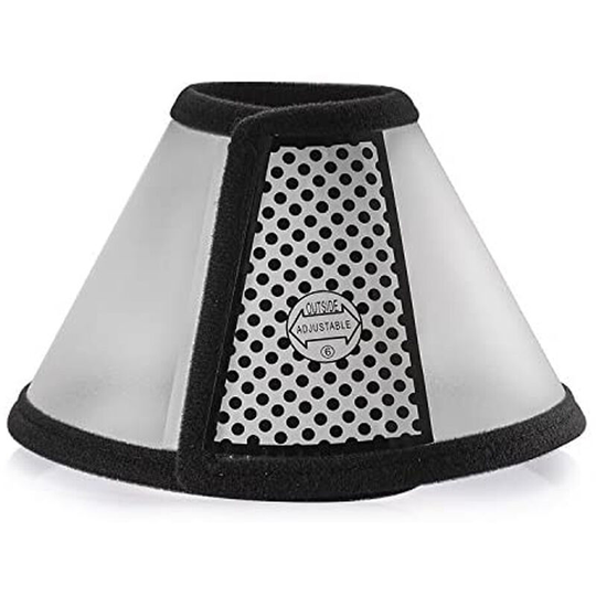 Adjustable Recovery Pet Cone E-Collar for Cats Puppy Rabbit, Plastic Elizabeth Protective Collar Wound Healing Practical Neck Cover, Small & Medium