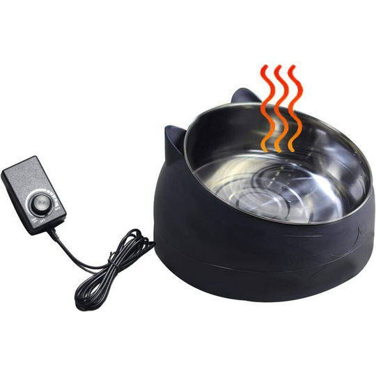 FVO - Heat Pet Bowl - Useful Temperature-controllable Dog Water Dispenser Cute Heat Pet Bowl for Cat Dog