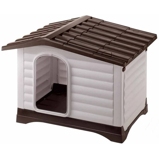Doghouse Villa 70 Grey 73x59x53 cm 87253099 Ferplast Grey