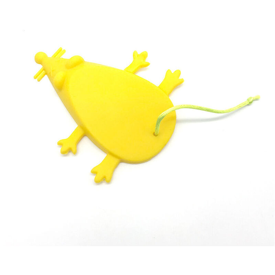 Door Stopper, Universal Silicone Mouse Door Stopper, Door Stopper Finger Protector (Pack of 5, Yellow)