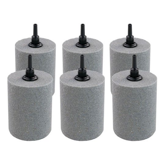 Pisces - 6x Pond Airstone Short Cylinder 50x50mm