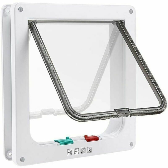 Chatières and manual doors, 4 -position chatière 4 -position cat for cats with tunnel Cut Cut Cat Dog Cat Door With Lock Catters For Small Animals