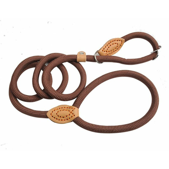 Retriever leash dog leash training leash traction leash 140 cm length Brown