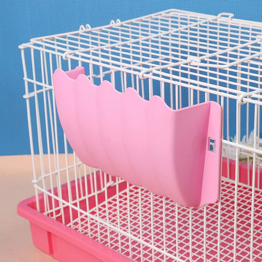 Rabbit Grass Dispenser, Rabbit Grass Pet Holder, Fixed External Pet Cage Food Tray, Cat Guinea Pigs Pet Bowl