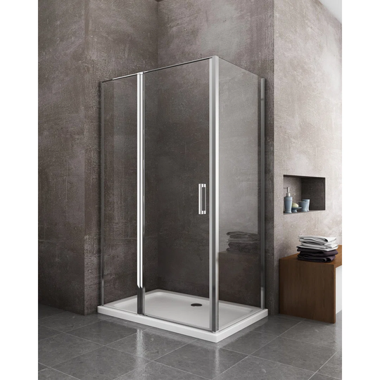 Garred Rectangular Shower Enclosure with Tray - 1400 mm