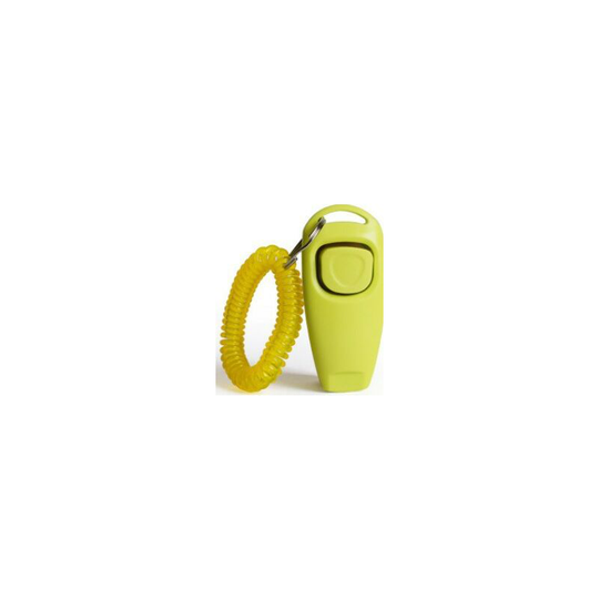 Soekavia - 2 In 1 Pet Clicker Dog Training Whistle Answer Card Pet Dog Trainer Assistive Guide With Key Ring Dog Pet Supplies-G