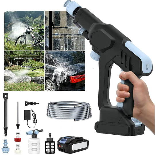 21V Cordless Pressure Washer Jet Wash Portable Power Car Cleaner