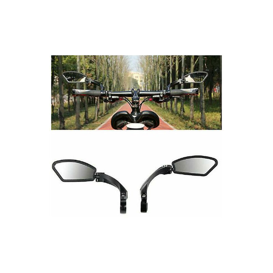 Bike Cycle Handlebar Rearview Mirrors Rectangle Rearview Mirror Universal