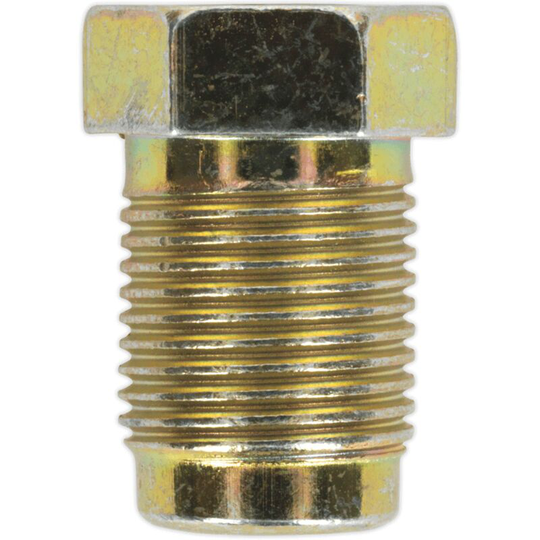 BN12100PT Brake Pipe Nut M12 x 1mm Part Thread Male Pack of 25 - Sealey