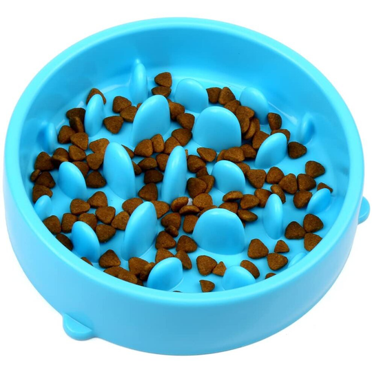 H&s Slow Feeder Dog Bowl Slow Eating Dog Bowl Anti-Skid Bottom New