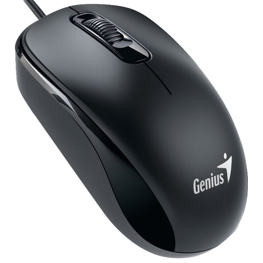 Genius DX-110 USB Optical 1000DPI Ambidextrous Black mice