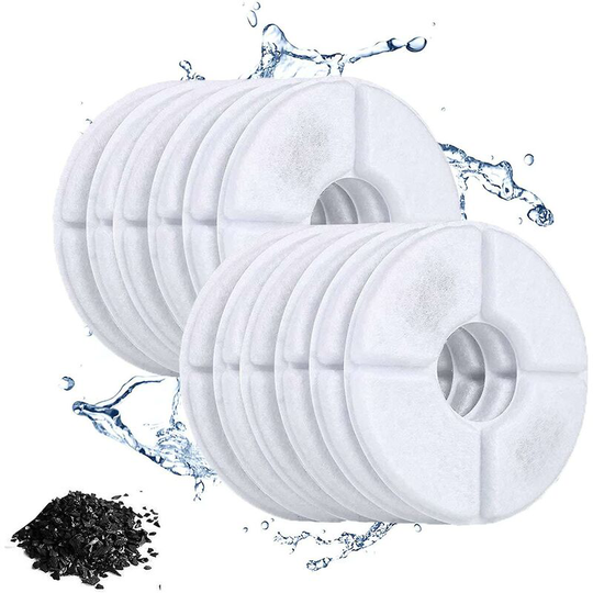 Thsinde - 12 Pack Cat Water Fountain Filter Cat Fountain Replacement Filter Pet Water Fountain Filters Activated Carbon Filters Compatible With Most
