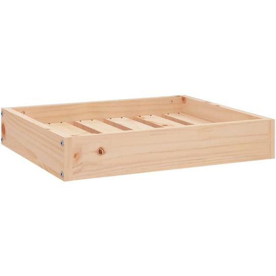 Dog Bed 51.5x44x9 cm Solid Wood Pine vidaXL - Brown