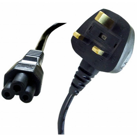 kenable Power Cord UK Plug to C5 Clover Leaf CloverLeaf Lead 5m Cable