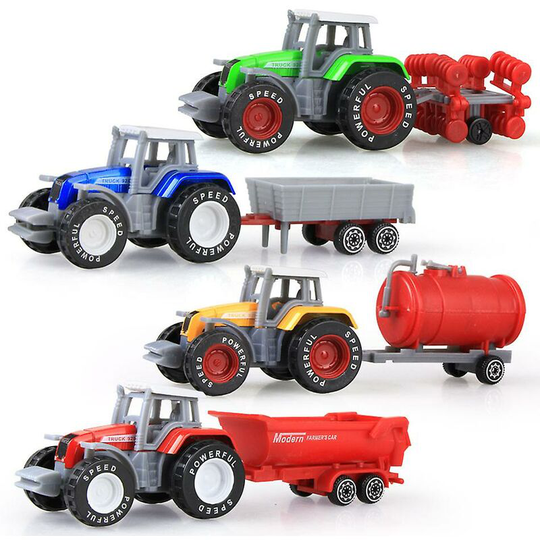 Classic Mini Engineering Car Toys For Children Tractor Farm Vehicle Model Boy Toys Gift Kids Toys Dump Truck Model Boy Toy