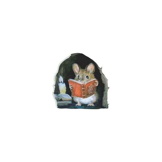 3pcs Realistic Mouse Hole Wall Stickers For Corner Stairs Funny Home Decor