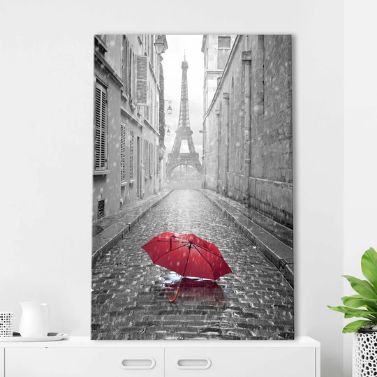 Lost Umbrella - Wrapped Canvas Photograph