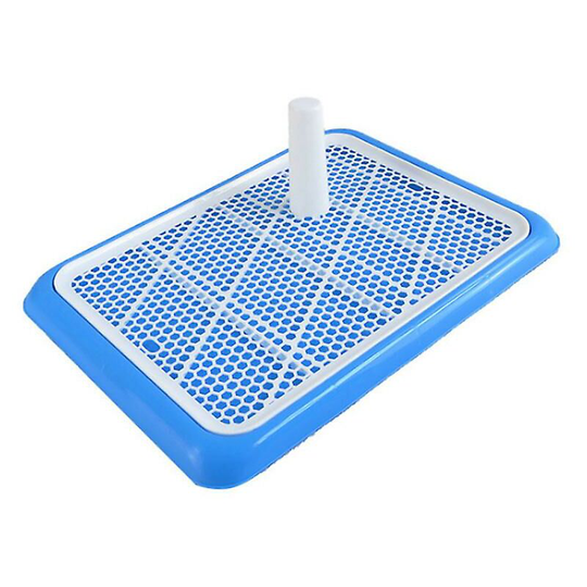 Pet Dog Toilet Indoor Mesh Potty Pan Puppy Pee Poo Training Pad For Small Medium Large Dog,Blue,, - Thsinde