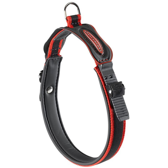 Ergocomfort C25 Padded Dog Collar (52-60cm) (Red) - Red - Ferplast