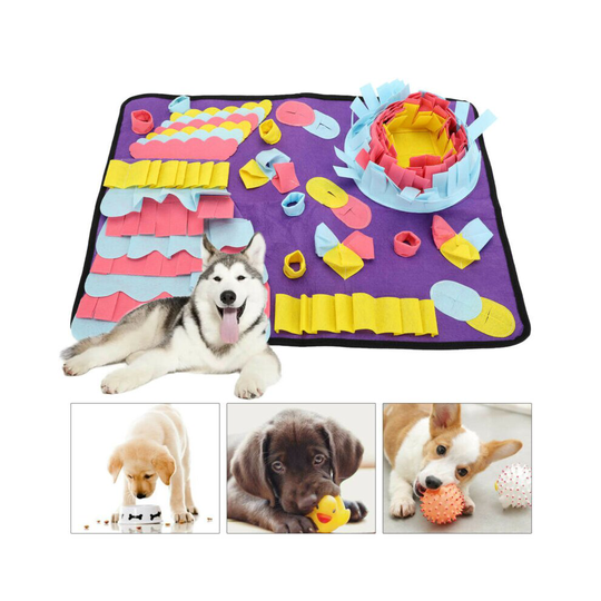 Washable Dog Puppy Snuffle Mat Pet Puzzle Toy Sniffing Nose Training
