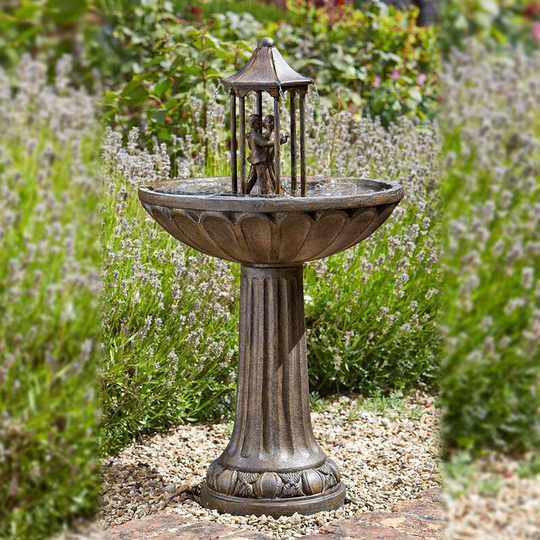 Smart Garden - 86cm Solar Power Outdoor Dancing Couple Water Feature Fountain | Garden Decoration Bird Bath
