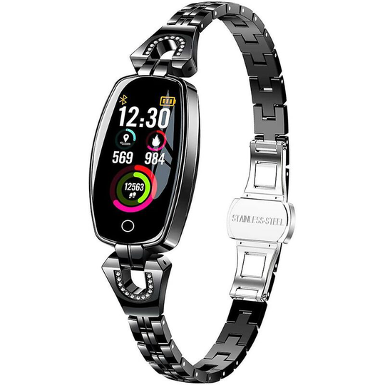 Women's Smartwatch With Heart Rate/sleep Monitoring (black) Thsinde