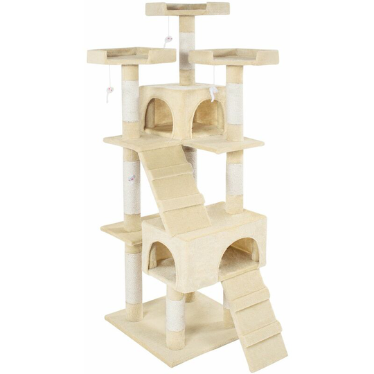 Cat tree scratching post Barney - cat scratching post, cat tower, scratching post - beige - beige