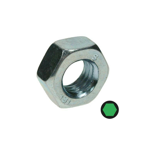 M12 Hex Full Nut - Box of 100 - Silver