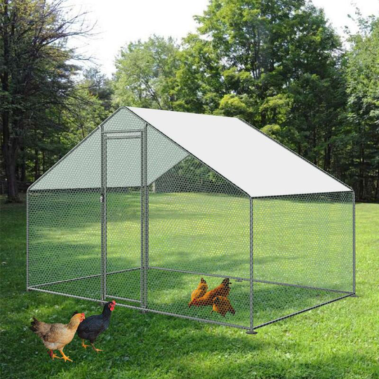 KCT - Large Walk In Pet Run Chicken Coop Enclosure Dog Kennel Rabbit Cage Puppy Pen