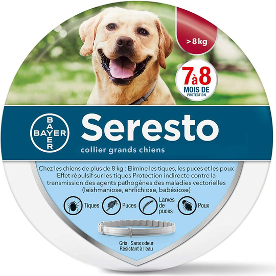BetterLife Dog - Flee and Anti-Tick Necklace for Large Dogs - 8kg and more