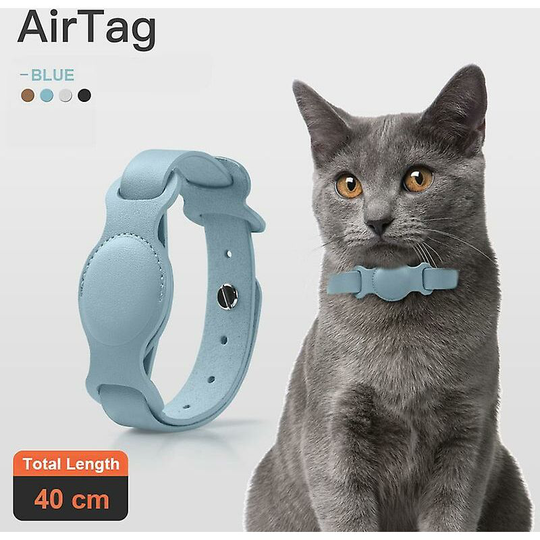 New Leather Pet Adjustable Collar For Apple Airtag Location Tracker Cat Anti Loss d Thsinde