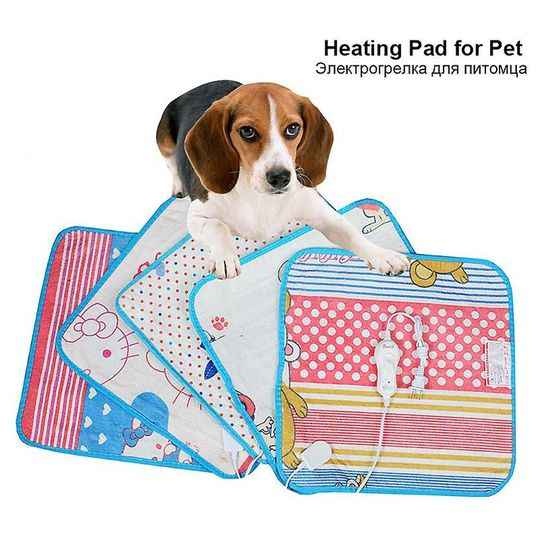 40/60cm Heating Pad For Pet Animals Bed Heater Mat Cat Dog Bed Body Winter Warmer Carpet Pet Plush Electric Blanket 40x40cm Thsinde