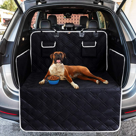 Rhafayre - Universal Dog Car Trunk Protector with Side Protection Heavy Duty Dog Mat, Trunk Cover for All Cars, Easy to Clean, Black