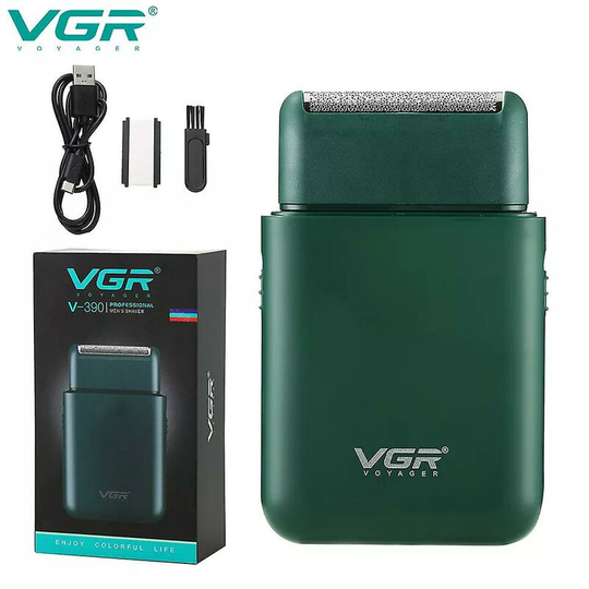 Deckon - Car Shaver Portable Male Electric Shaver Mini Push Shaver White Reciprocating Shaving V-390 - There is a box