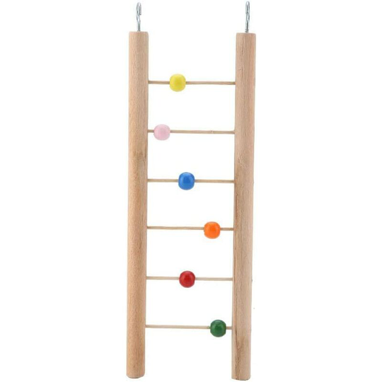 Mezheng - Parrot Toys Ladder Parrot Perch Birds Climbing Hanging Swing Cockatiel Toys