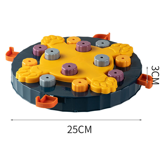 Plastic portable pet travel education food supplies bowl pet feeding toys environmentally friendly - four claw models blue