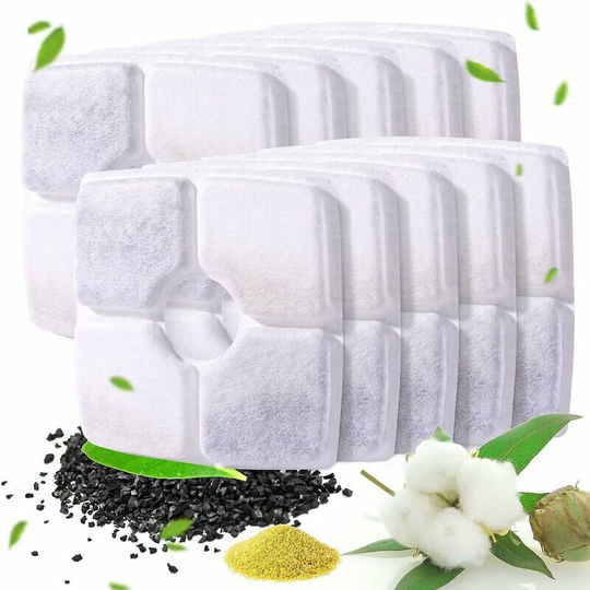 Cat Water Fountain Filter, 10pcs Water Fountain Filters, Cat Water Fountain Filter With Activated Carbon And Resin