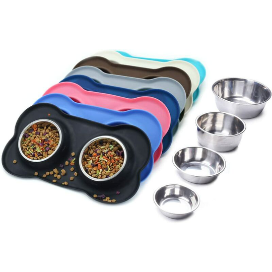 Feeding Dog Bowls for Cats, m, Black
