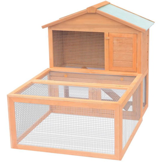 Hommoo - Animal Rabbit Cage Outdoor Run Wood