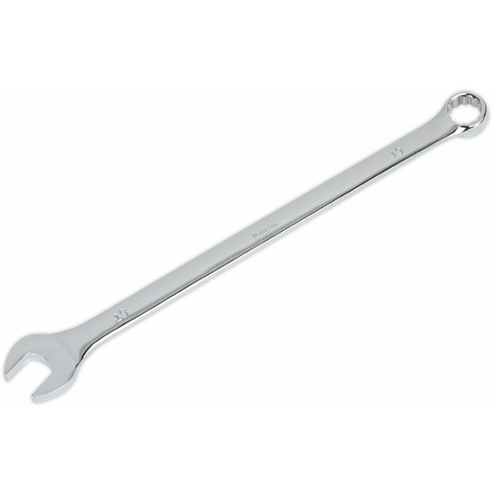 19mm x 349mm Extra Long Combination Spanner - Chrome Vanadium Steel Nut Wrench