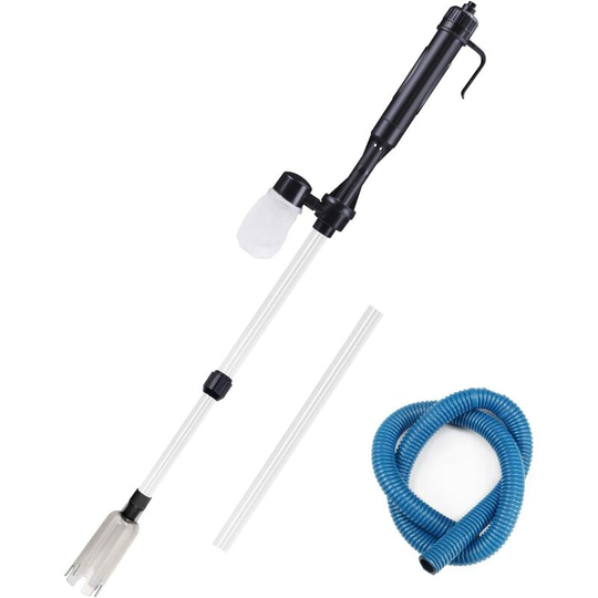 Water Changer for Aquarium Gravel Cleaner with Filter and Clamp Collar