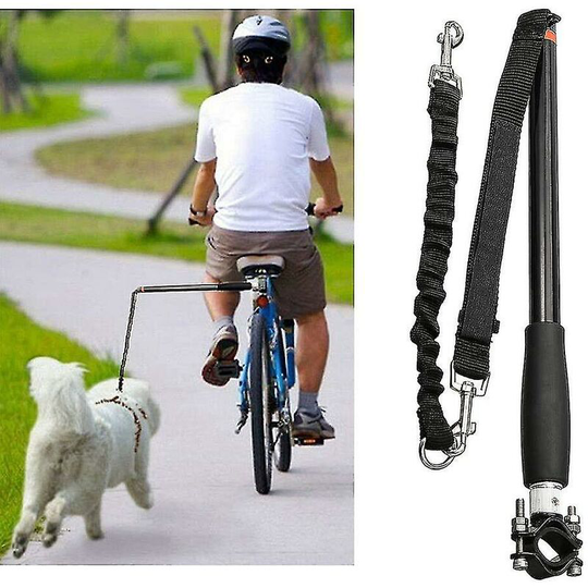 Dog Bike Leash Bike Carrier Spacer Elastic Dog Leash