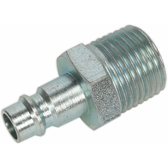 2 pack 1/2 Inch bspt Screwed Adaptor - Male Thread - High Flow Rate Coupler