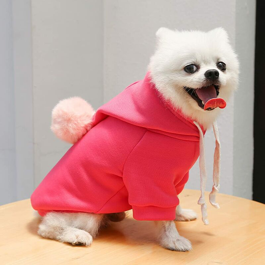M,Pink)Dog Hoodies Winter Dog Coat, Pet Clothes Puppy Warm Vest Cotton Dog Jacket Clothes for Large Medium Small Dog Cats Teddy Chihuahua