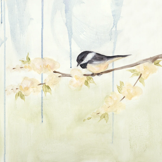 Spring Chickadees III by Jade Reynolds - Print