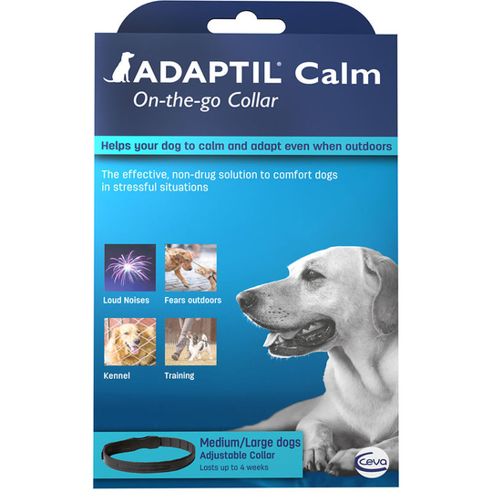 Dog Pheromone Vapour Liquid Collar (45cm) (Grey) - Grey - Adaptil