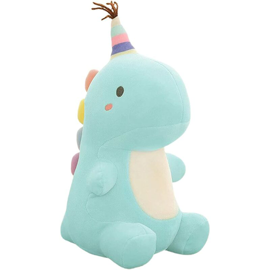 Stuffed Animal Plush Toys, Cute Dinosaur Toy, Soft Dino Plushies for Kids Plush Doll Gifts for Boys Girls (Blue, 23cm)