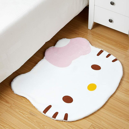 Super Soft Cute Cartoon Kitten Bedroom Mat Soft Children's Rug Cute Rug Double Sided Plush Blanket 40*60cm