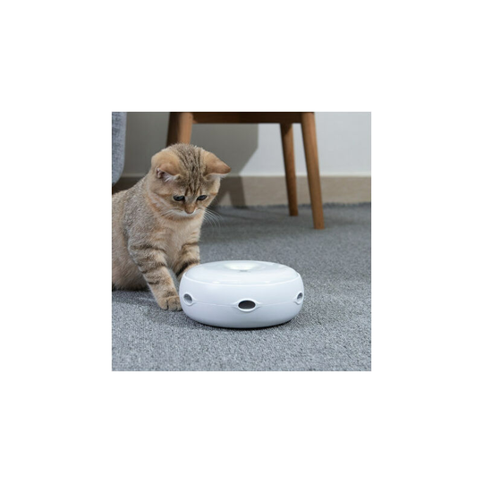 Smart Cat Toy for Feathered Cat, Silent Version Interactive Kitten Toy, Modes Electronic Toy Random Automatic Work Interesting Stimulator